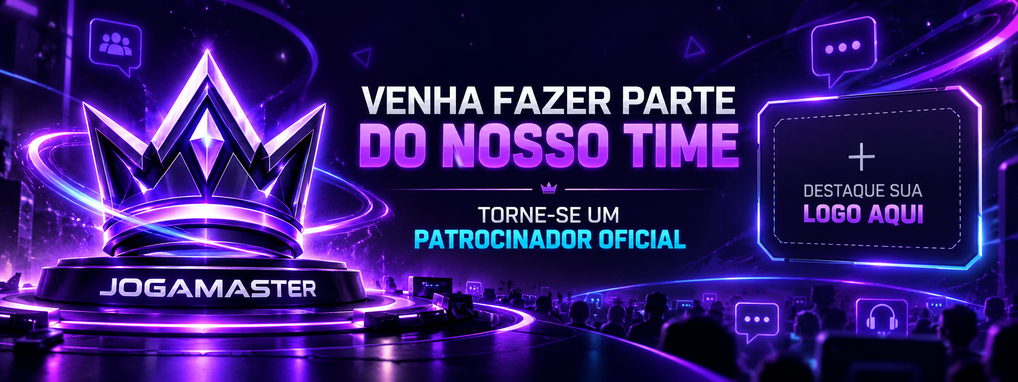 Venha fazer parte do nosso time e torne-se um patrocinador oficial